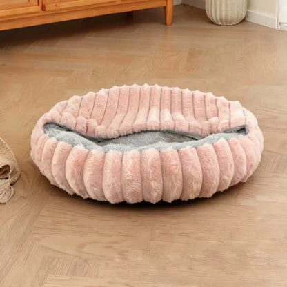 Hooded pet bed