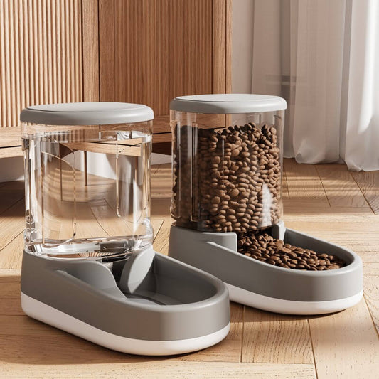 Modern feeder and waterer set